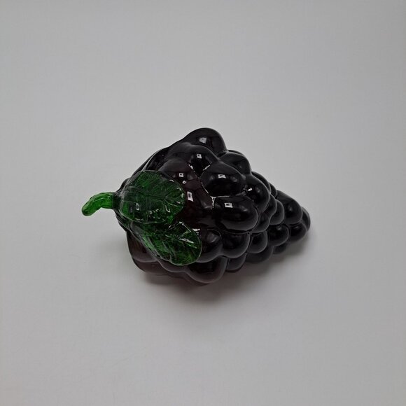 Blenko Blown Art Glass Grape Cluster Purple Green Decor - Picture 5 of 8